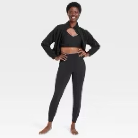 All In Motion Women's Everyday Soft High-Rise Jogger Pants - Black Size L - Picture 2 of 5